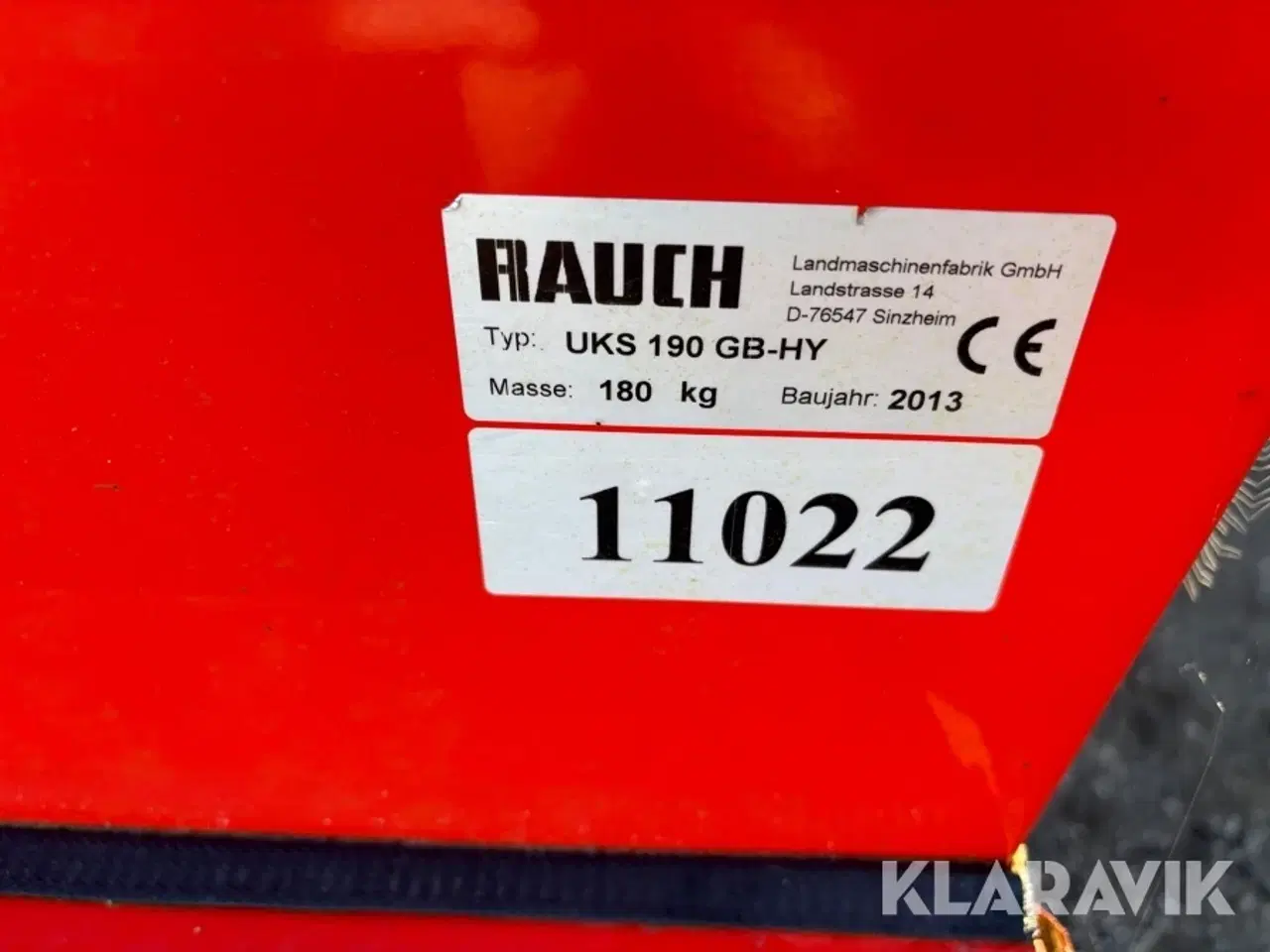 Billede 6 - Hydraulisk Saltspreder Rauch UKS 190