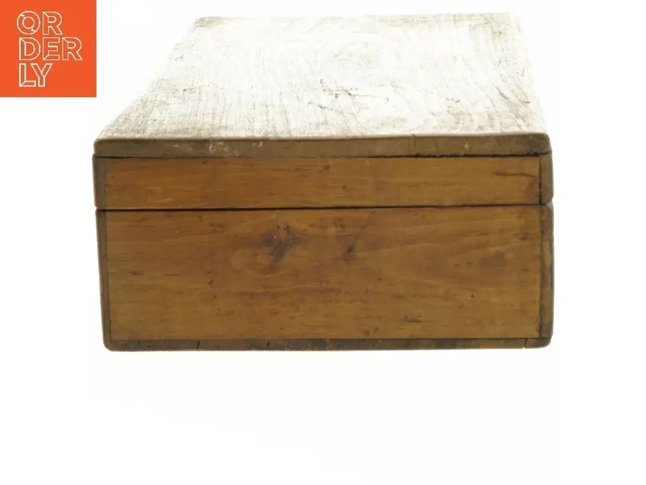 Billede 4 - Antik trækasse (str. 7x25x14 cm)