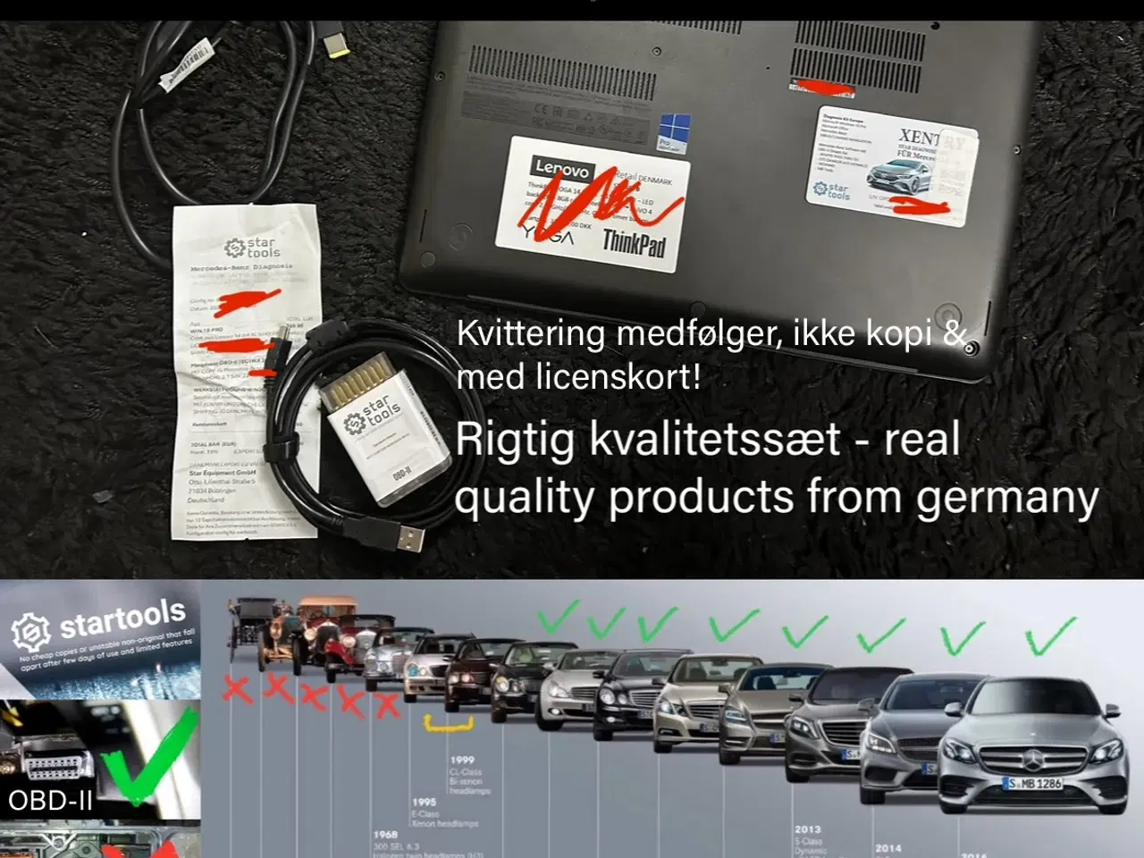 Billede 4 - Mercedes-Benz Diagnose & kodning, m. nyere Lenovo