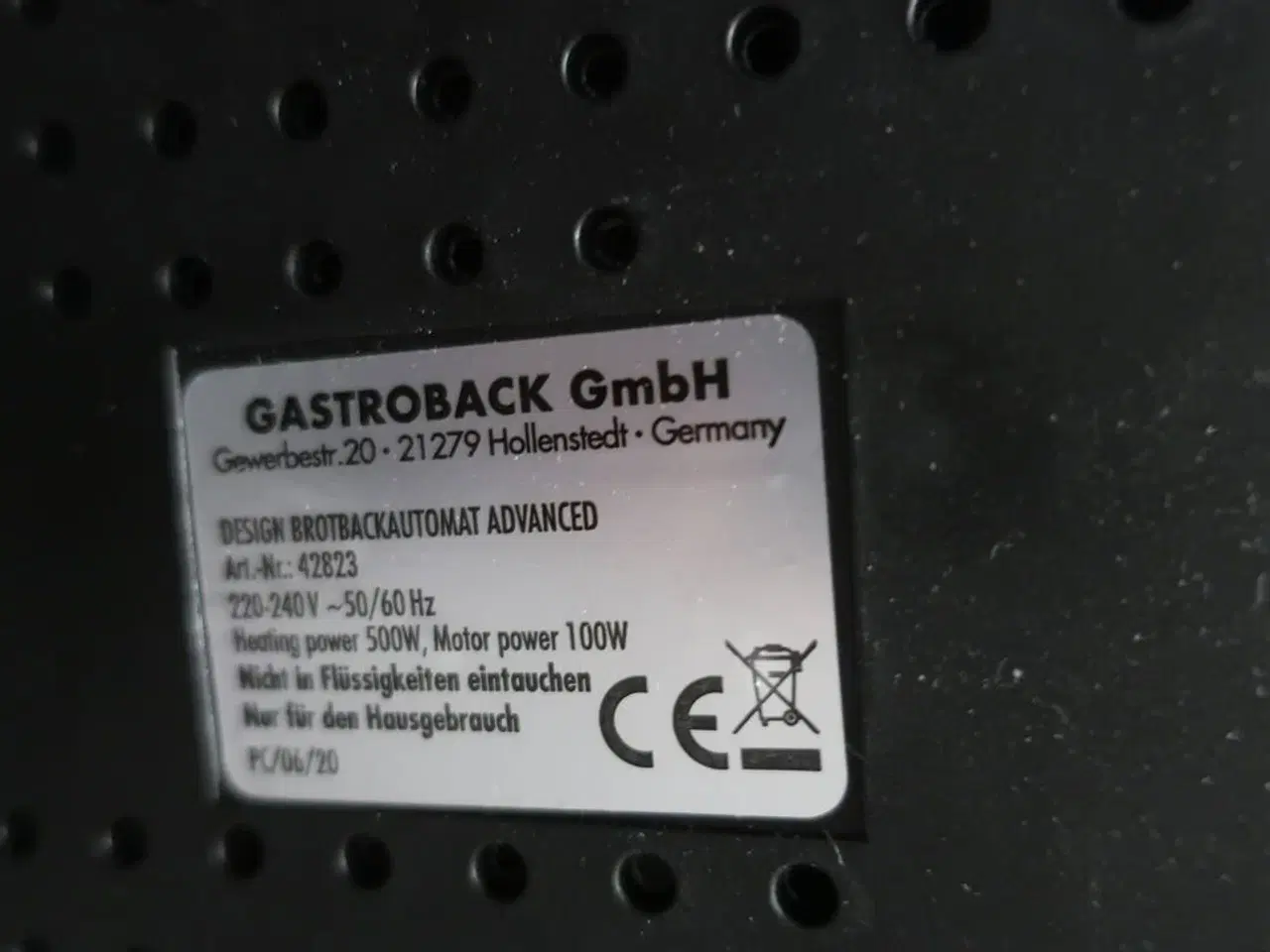 Billede 4 - Bagemaskine GASTROBACK