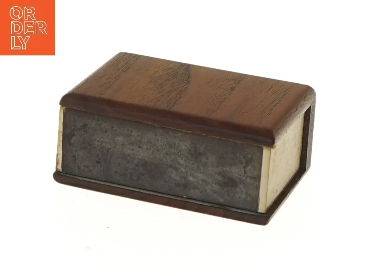 Billede 3 - Træ æske med tændstikker (str. 10x7x4 cm)