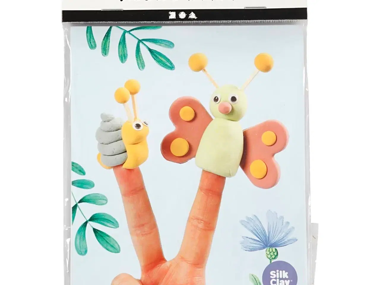 Billede 1 - Mini DIY Kit til Farverige Fingerdukker