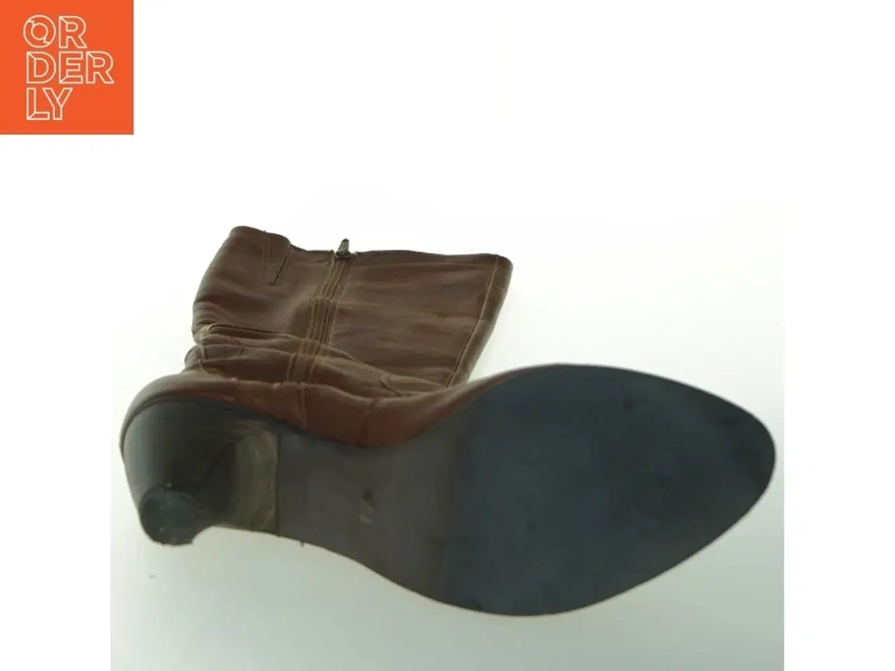 Billede 3 - Brune læderstøvler (str. 39 cm)