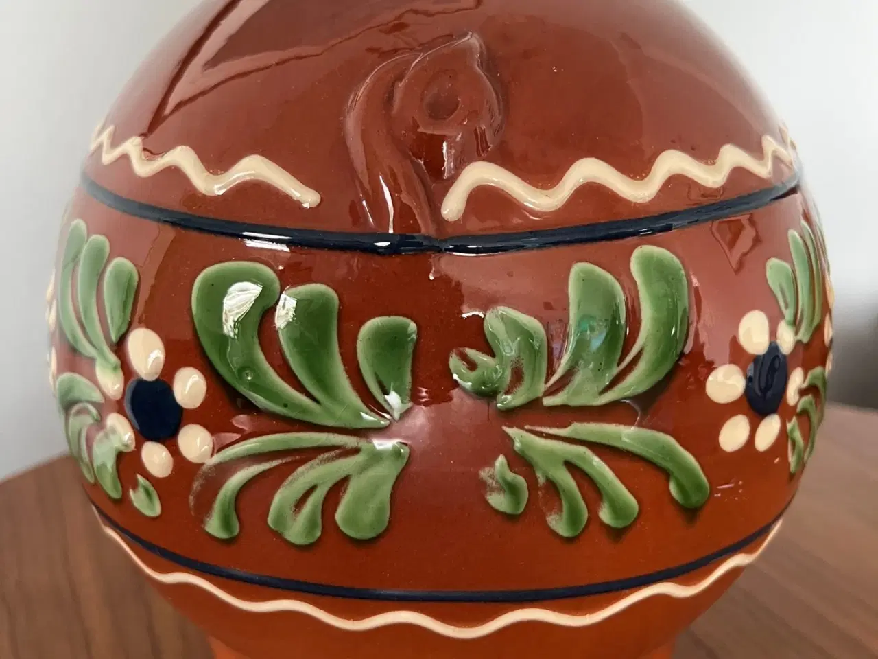 Billede 5 - Stor og flot gammel sparegris i keramik fra Guldkr