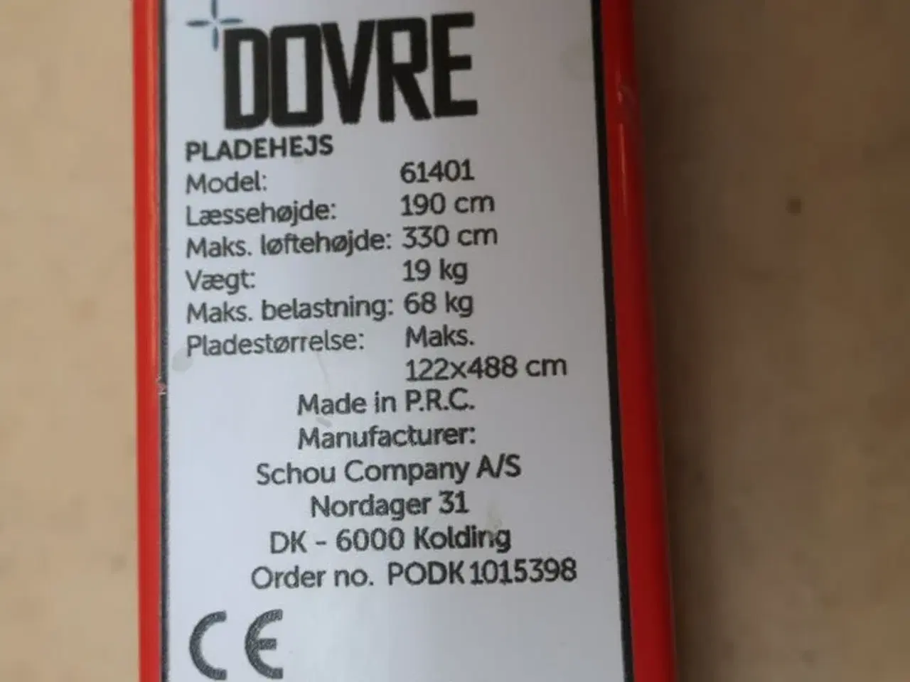 Billede 5 - Pladehejs DOVRE