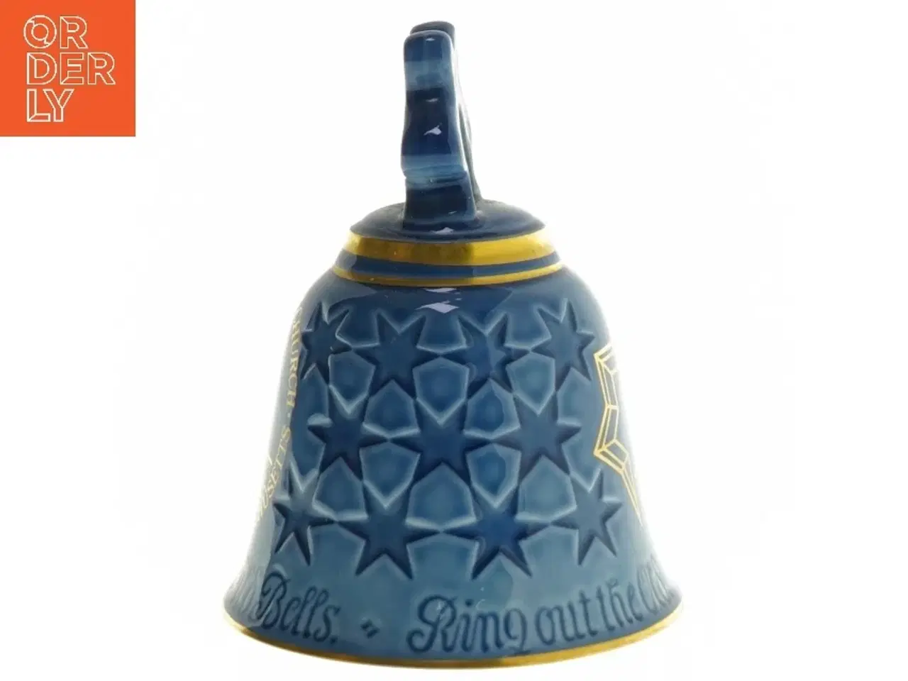 Billede 2 - Dekorativ keramisk klokke fra Bing Og Grøndal (str. 13 cm)