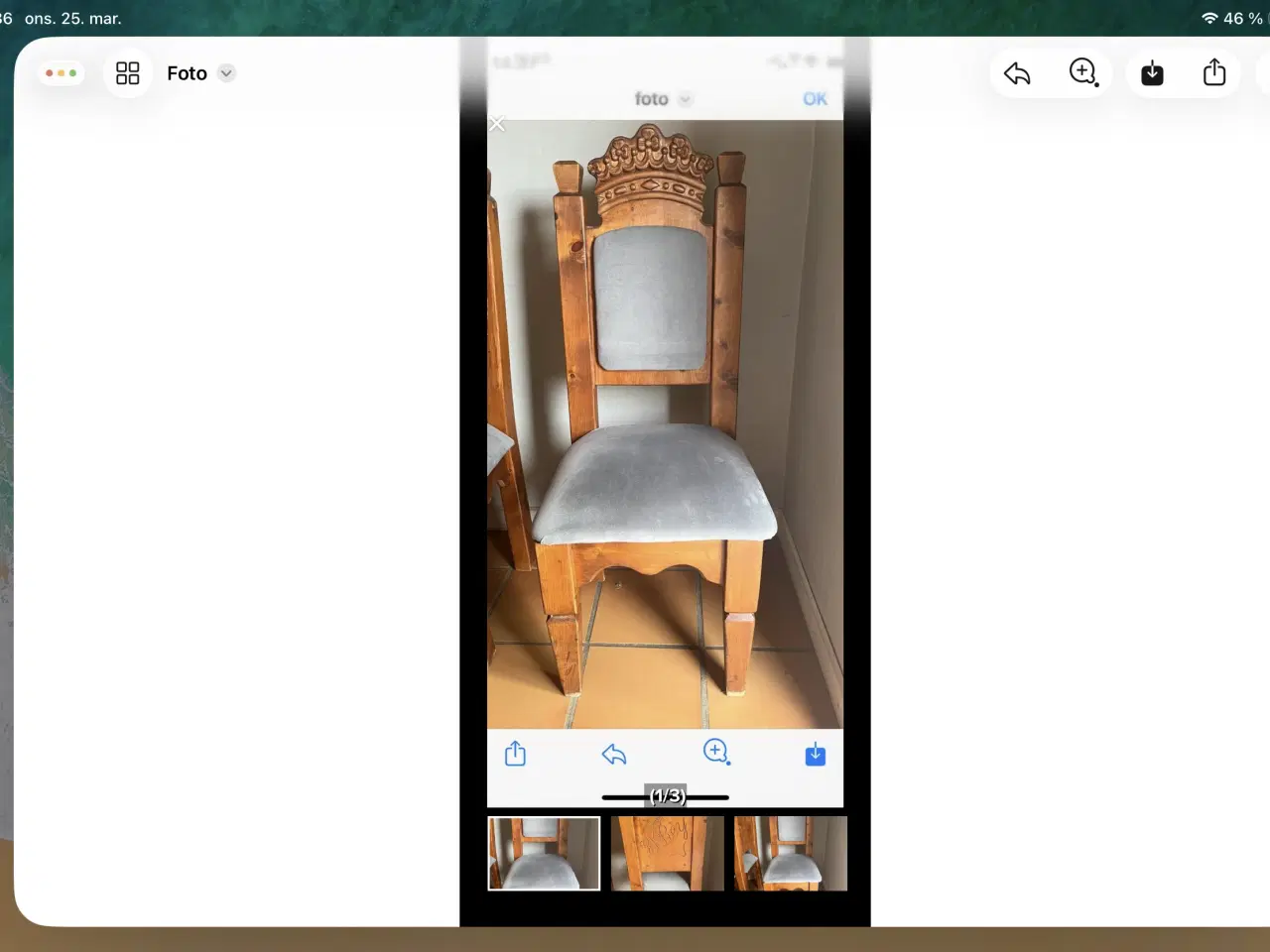 Billede 1 - 10 stk spisebords stole (spanske) sælges 4.500,-kr