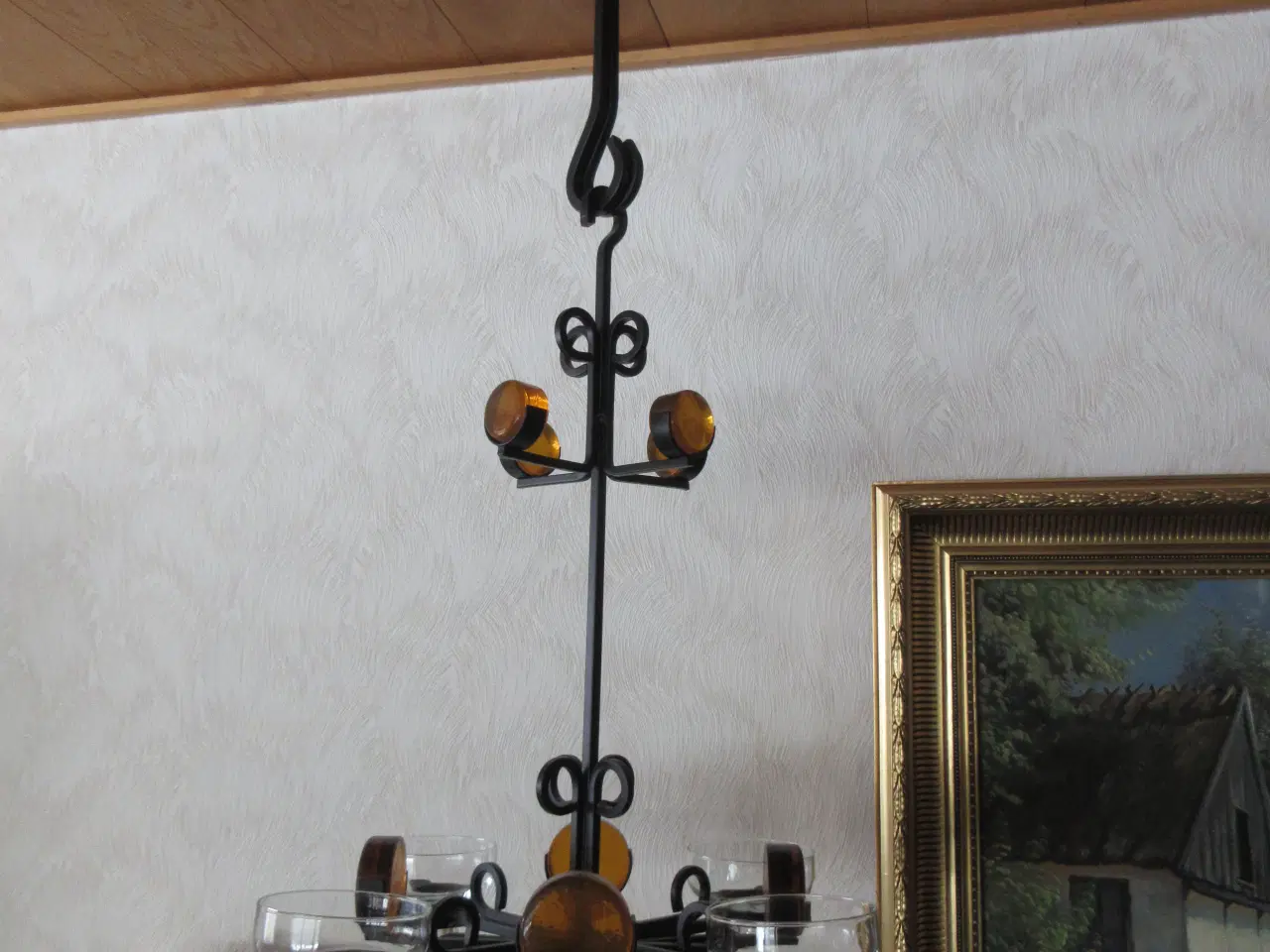 Billede 3 - Retro Smedejerns lysestage 