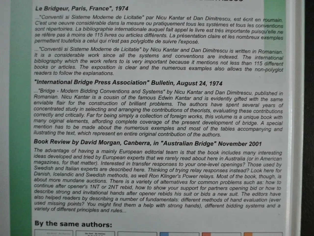 Billede 5 - bridge - classic and modern conventions 1-4, edite