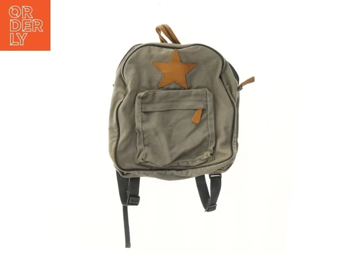 Billede 1 - Grøn rygsæk med stjerne (str. 33x33 cm)