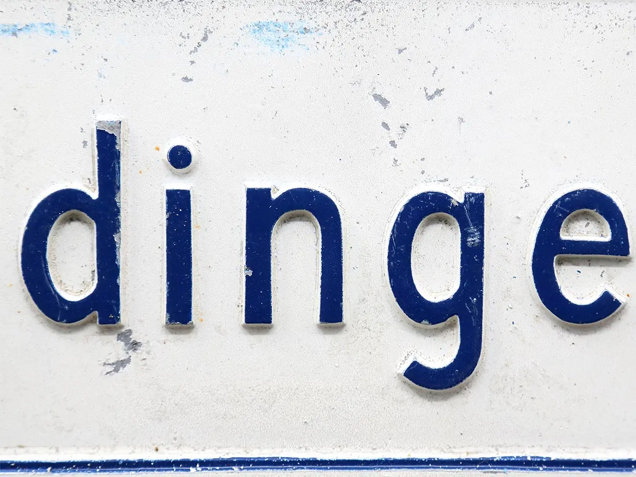 Billede 6 - Vintage dansk vejskilt “Vindingevej” i aluminium