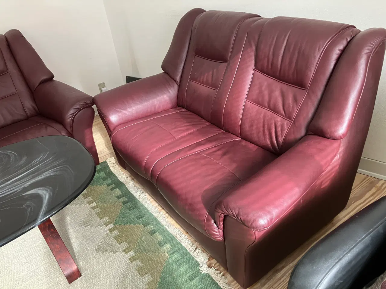 Billede 3 - 3+2 Hjort Knudsen sofagruppe med sofabord