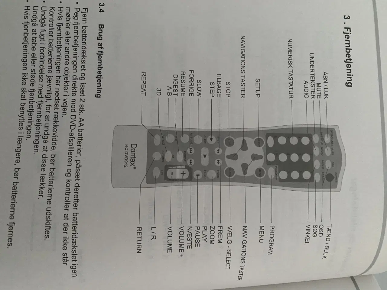 Billede 10 - DVD Dantax - testet - med fjernbetjening