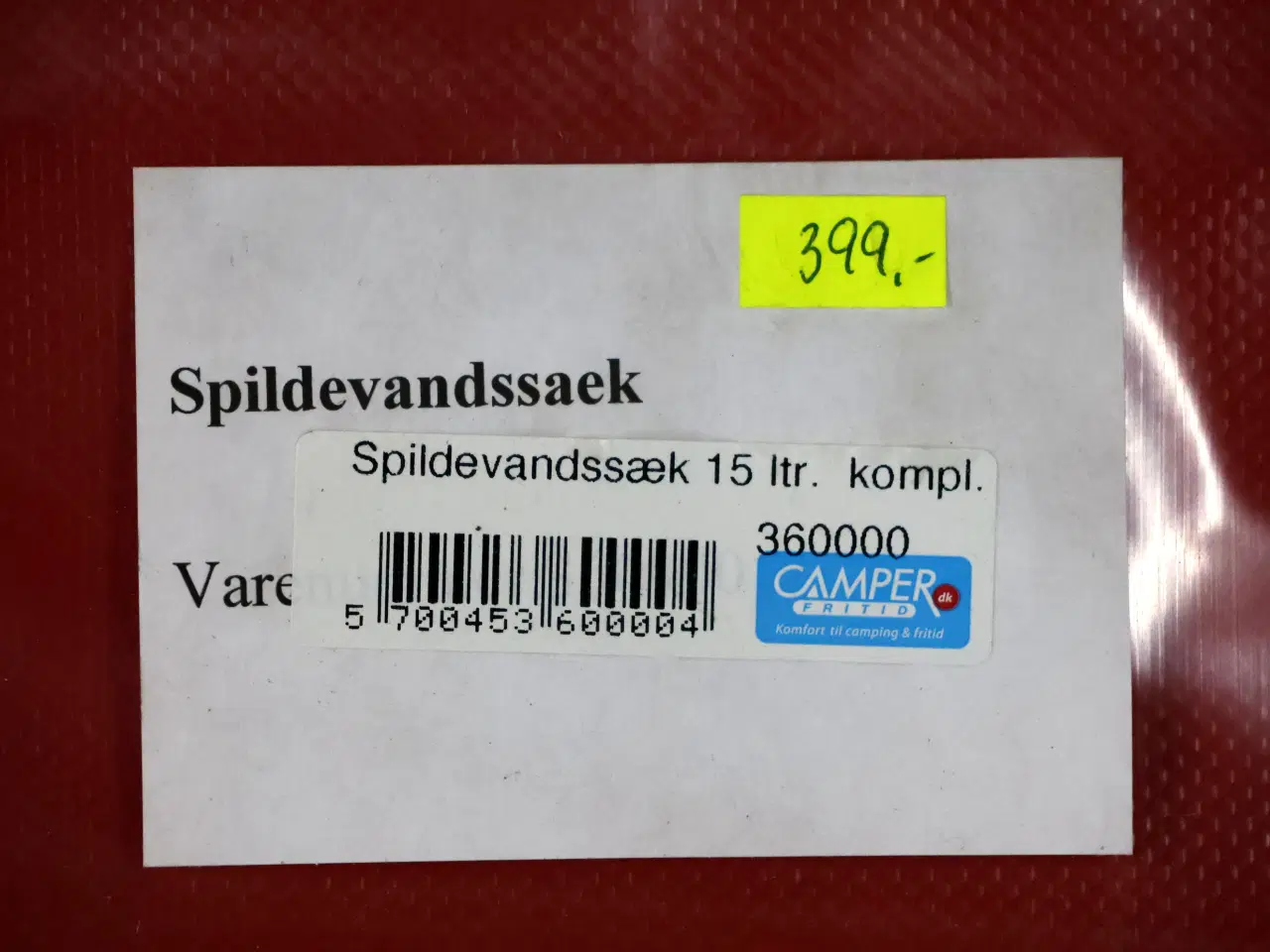 Billede 3 -  2 Stk Spildevandssække 15L + 5 stk vanddunke
