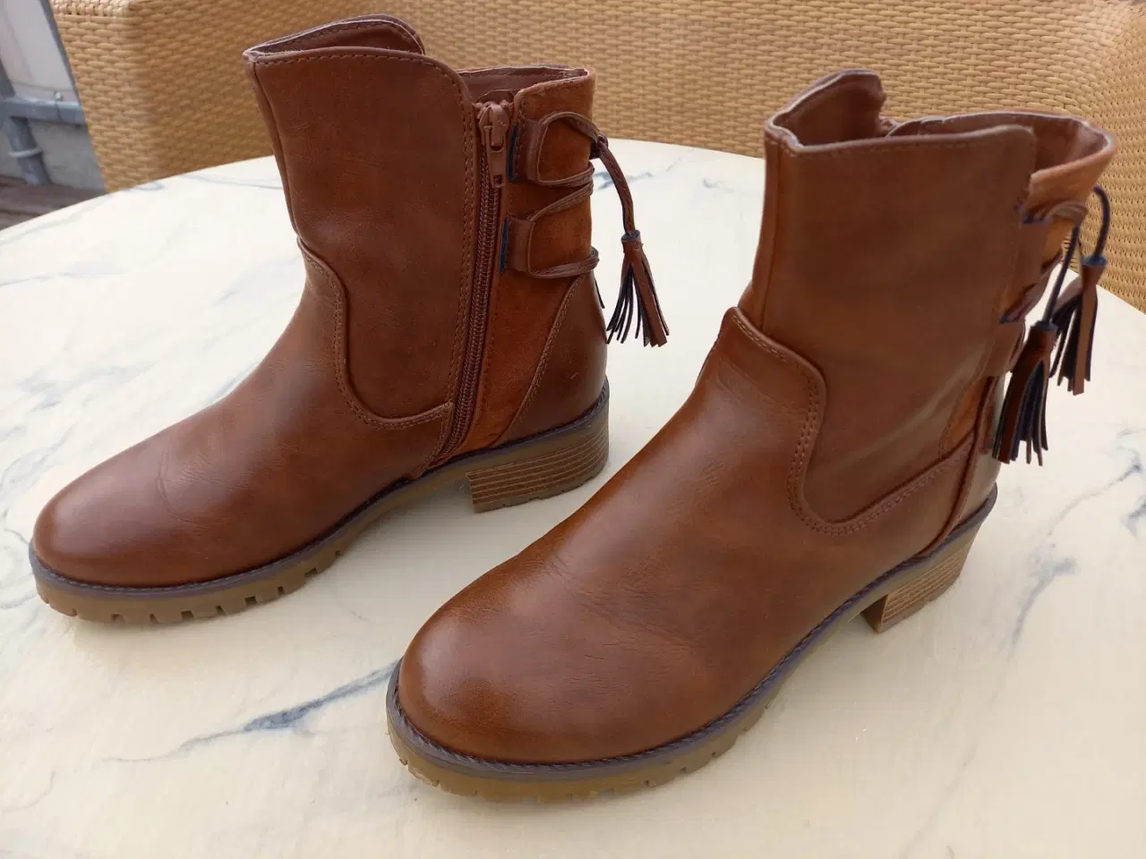 Billede 2 - Super lækre Anna Field støvler cognac