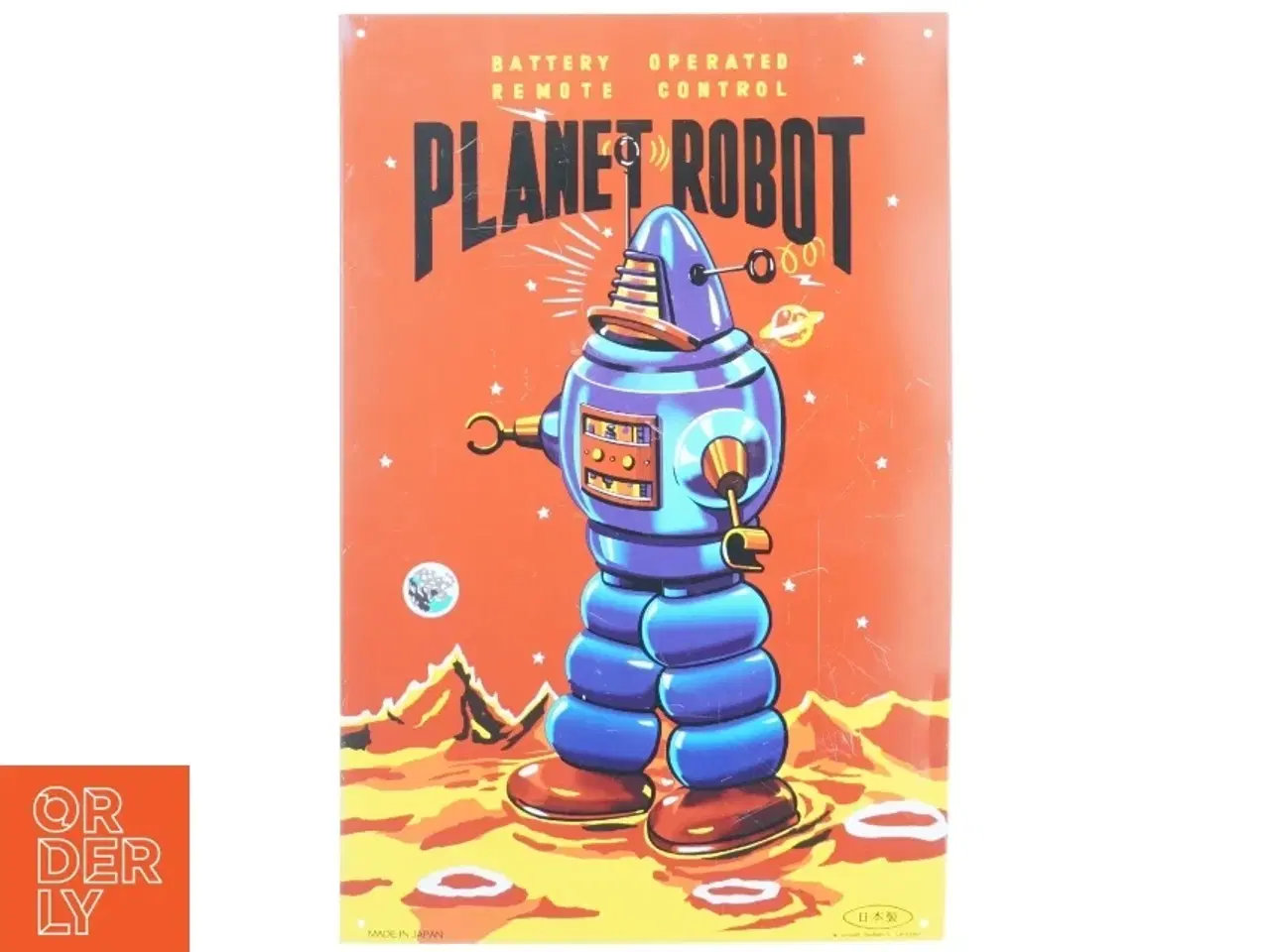 Billede 1 - Metalskilt, Planet Robot fra Popcorn Posters (str. 43 x 28 cm)