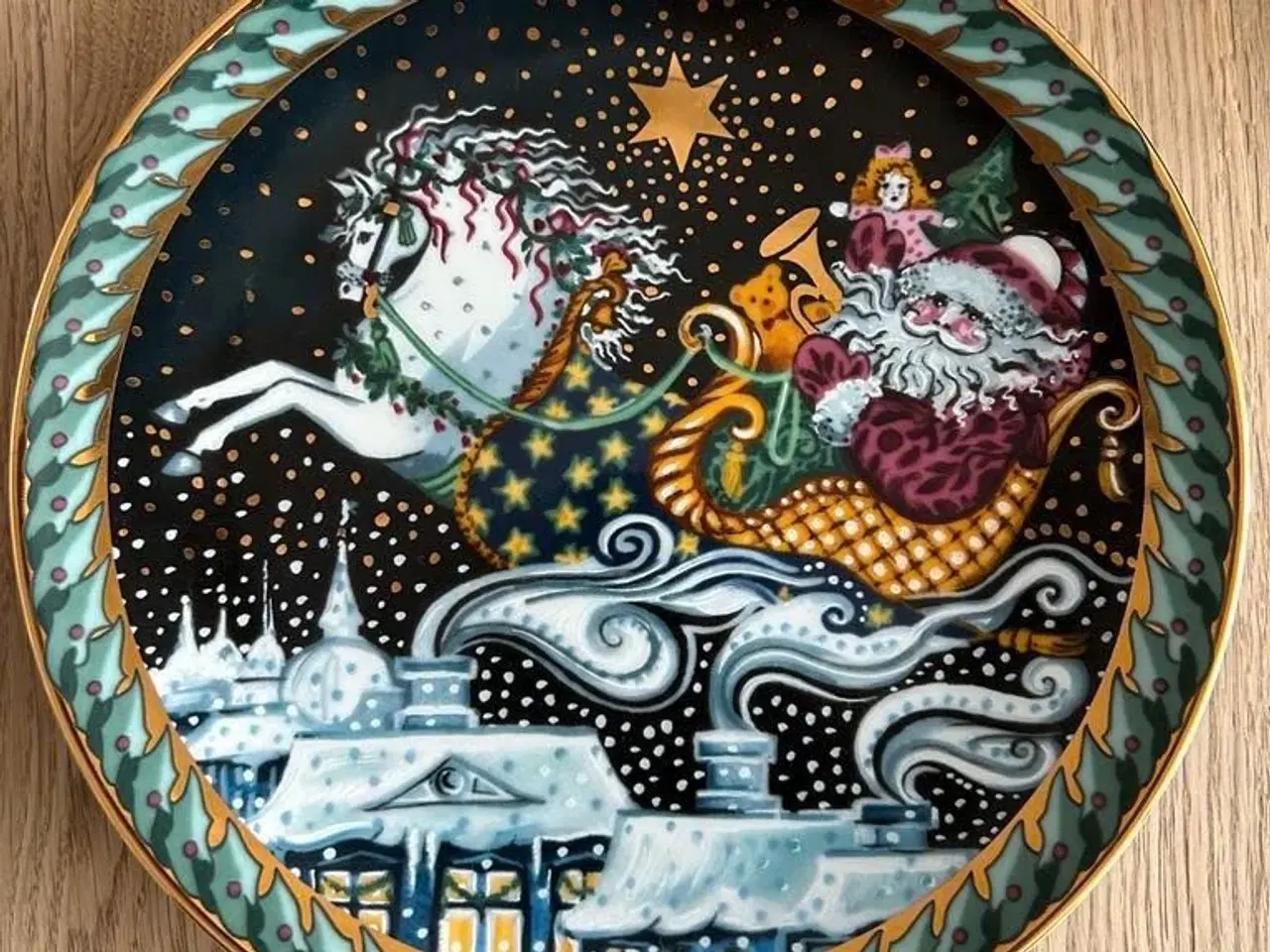 Billede 3 - 4 Bing & Grøndahl Santa Claus Collection platter