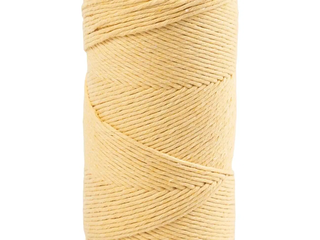 Billede 1 - Lys Gul Macramé Snor 198m - Bæredygtig Kvalitet