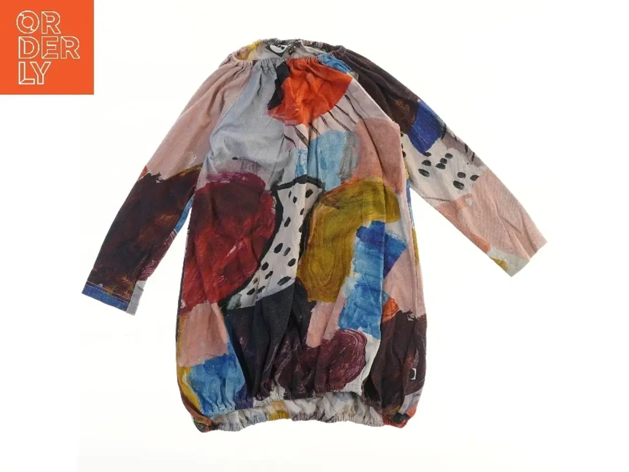 Billede 1 - Farverig kjole med mønster (str. 104)