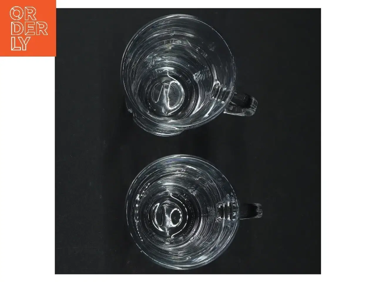 Billede 3 - Glas espressokopper med metalholdere