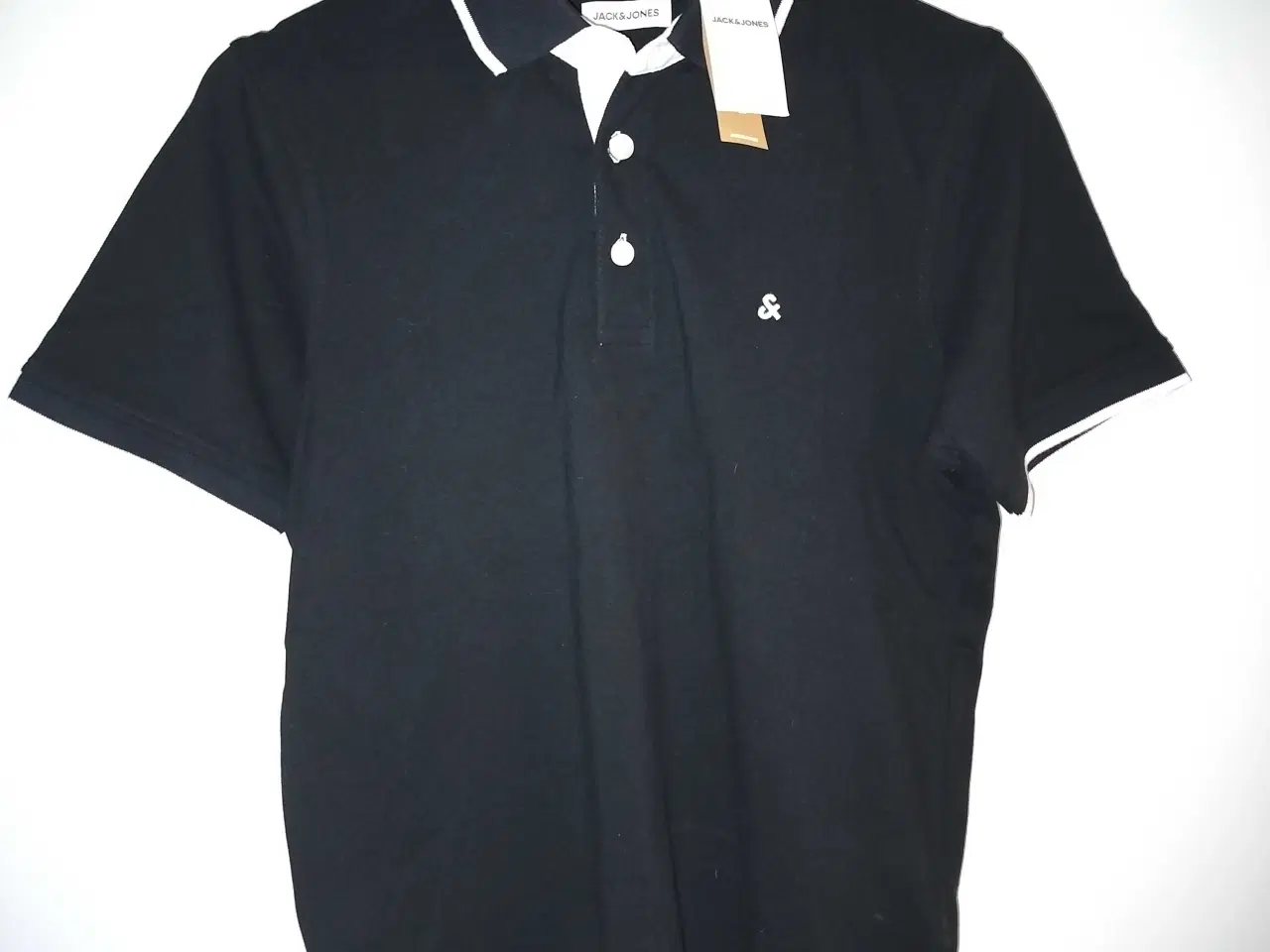 Billede 1 - Ensfarvet polo-shirt i slim fit 