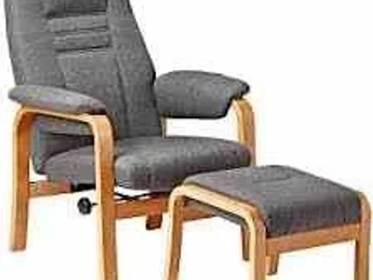 Billede 3 - Otium lænestol inkl. fodskammel - grå