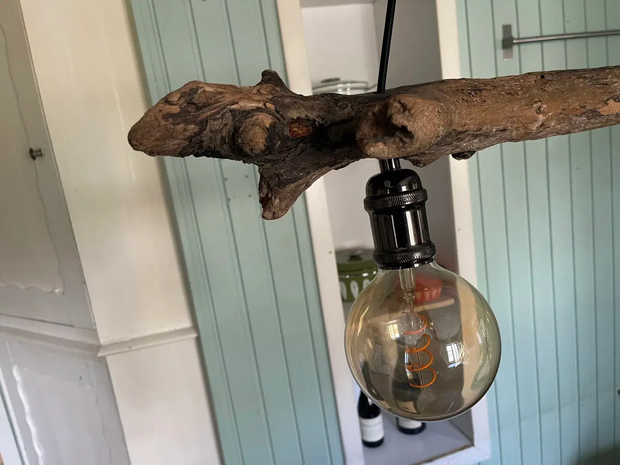 Billede 4 - Hængelampe / loftslampe med drivtømmer