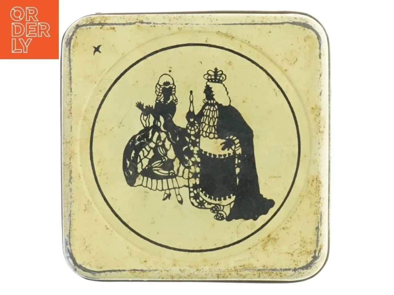 Billede 6 - Vintage H. C. Andersen metal opbevaringskasse (str. 18x18 cm)