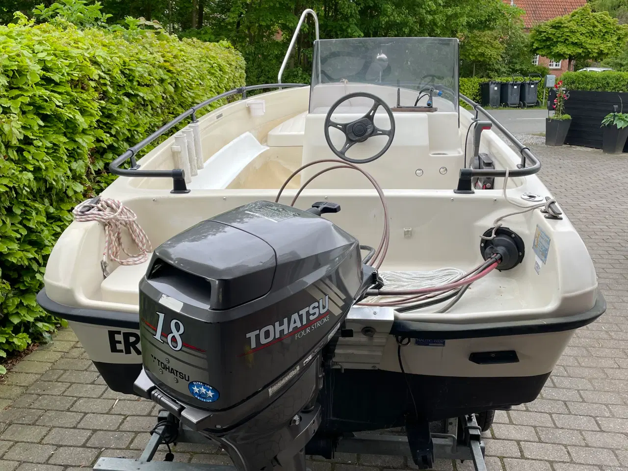 Billede 3 - TERHI 4100 styrepultbåd med 500 kg Neptun trailer 