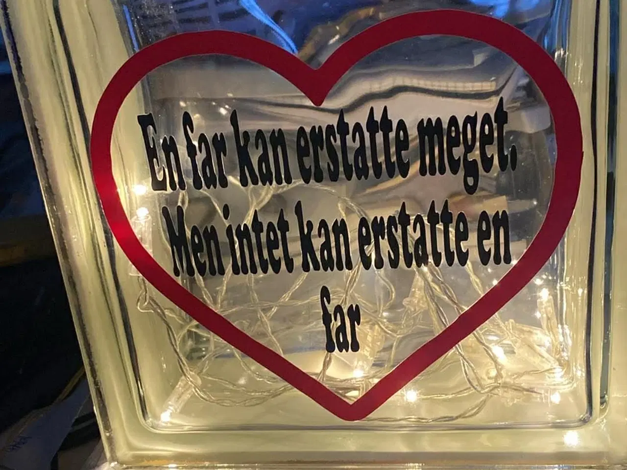 Billede 3 - Glassten med lyskæde