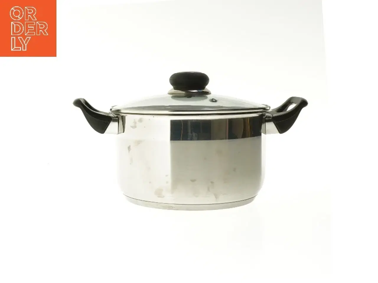 Billede 1 - Rustfri stål gryde med glaslåg (str. Ø 21x12 cm)