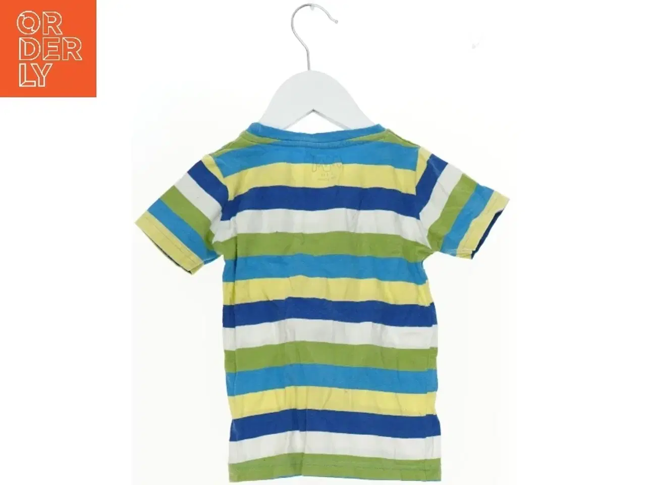 Billede 2 - Stribet T-Shirt med insektmotiv fra Mads & Mette (str. 110)