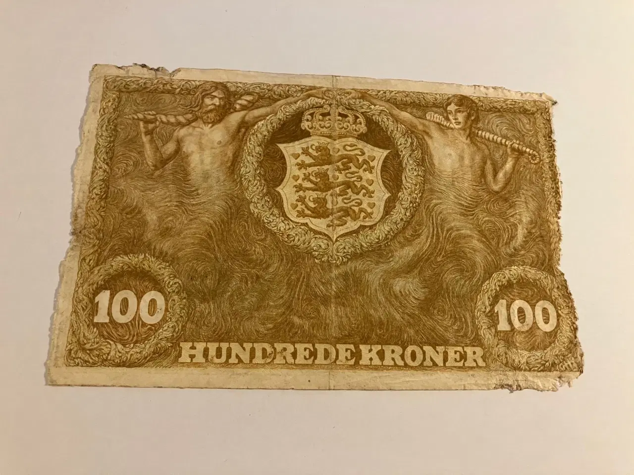 Billede 2 - 100 Kroner 1930 - Meget dårlig stand