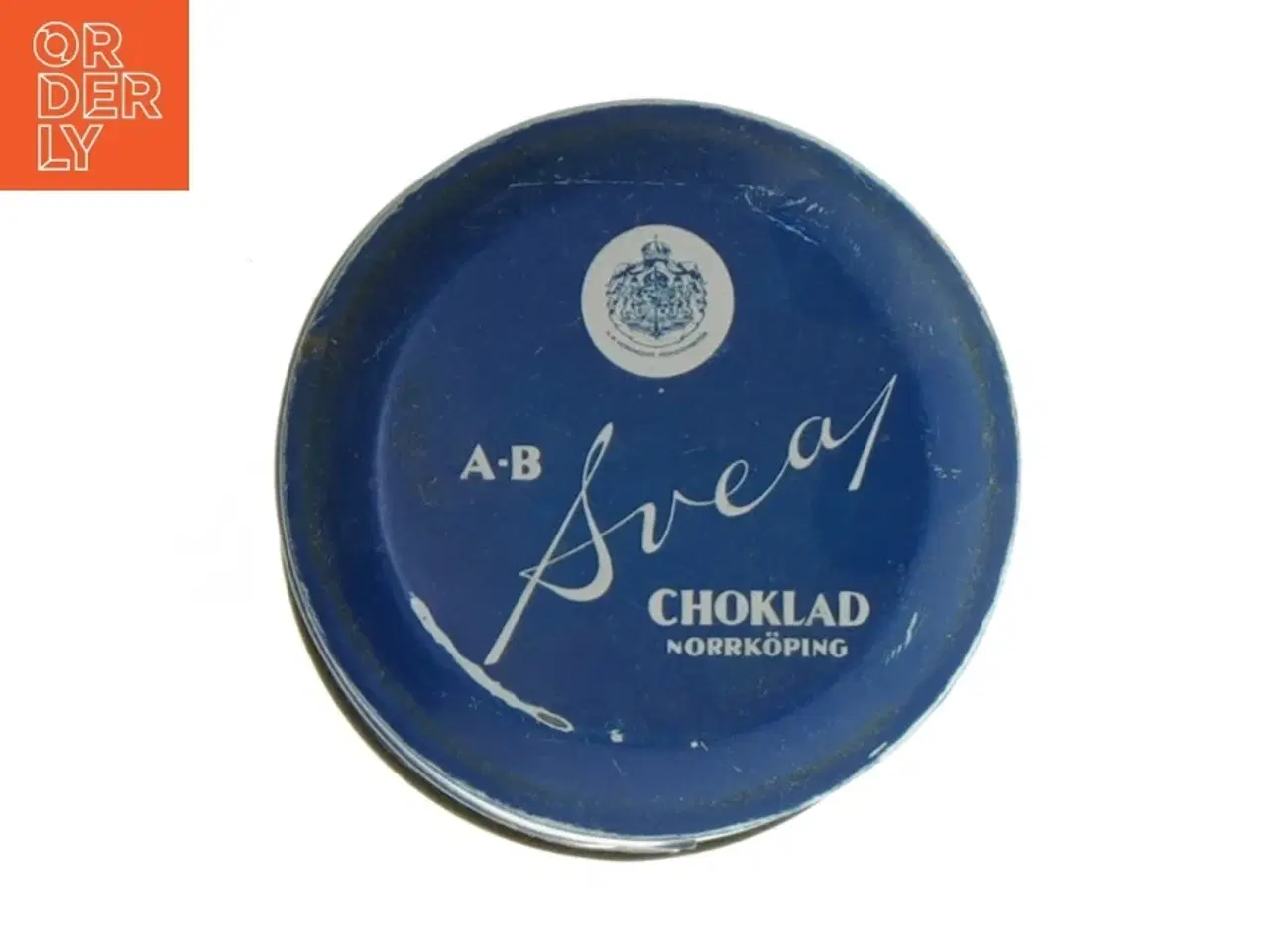 Billede 5 - Antik metal bolche dåse Svea (str. Ø. 7,5 cm. længde. elve , 5 cm)