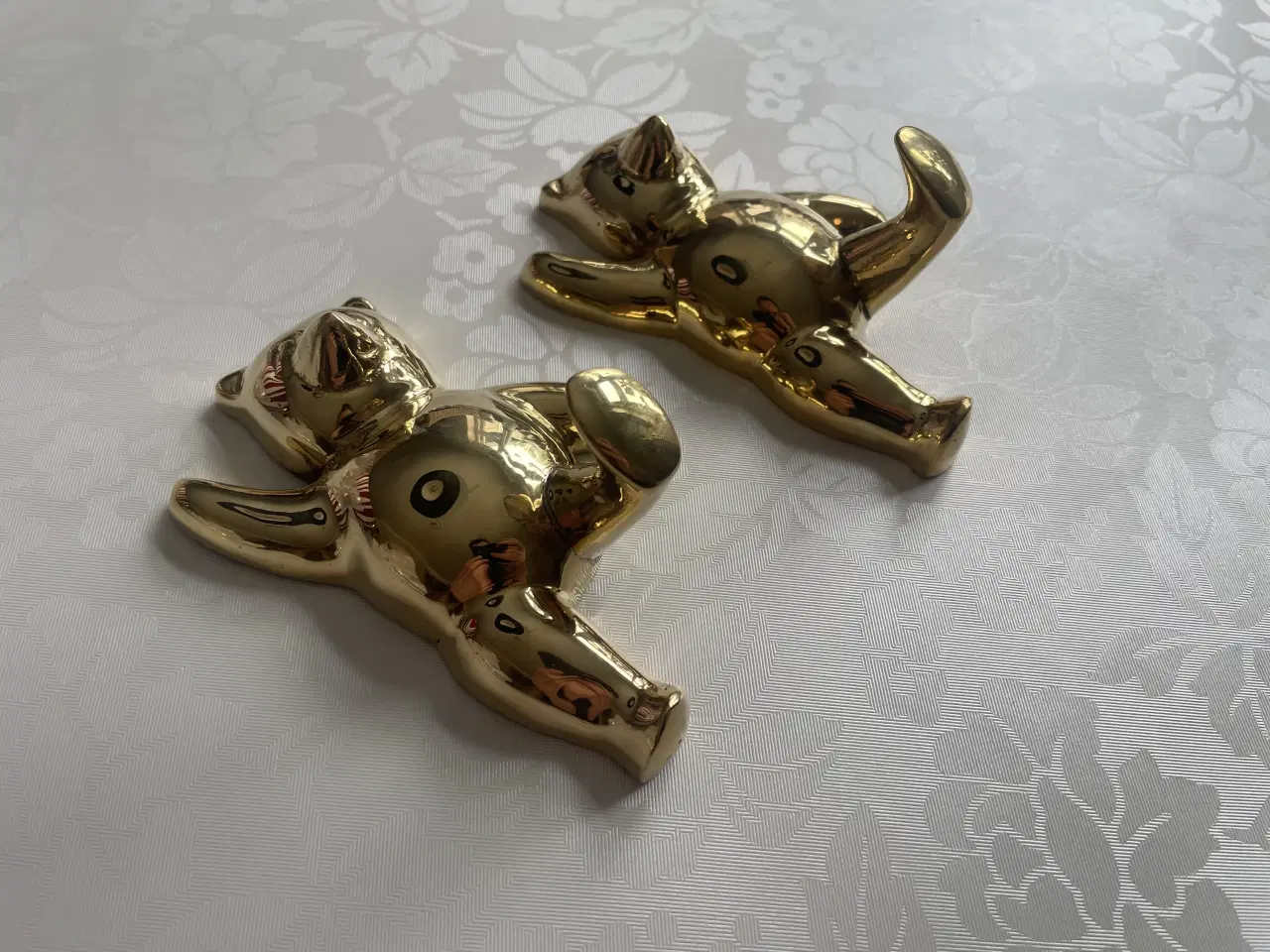 Billede 2 - Store smukke messing bamse knager 