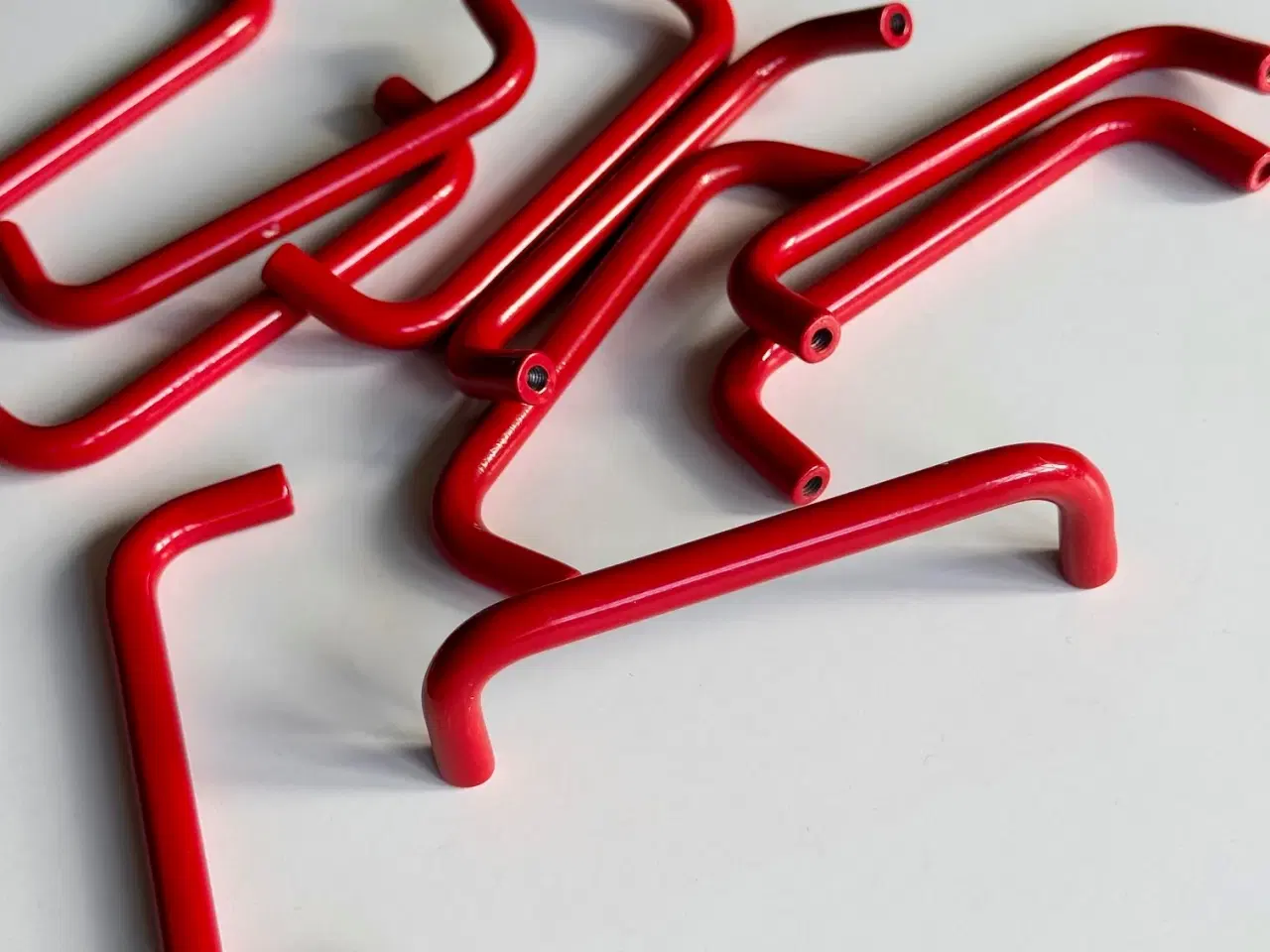 Billede 1 - Røde greb, 12 stk samlet