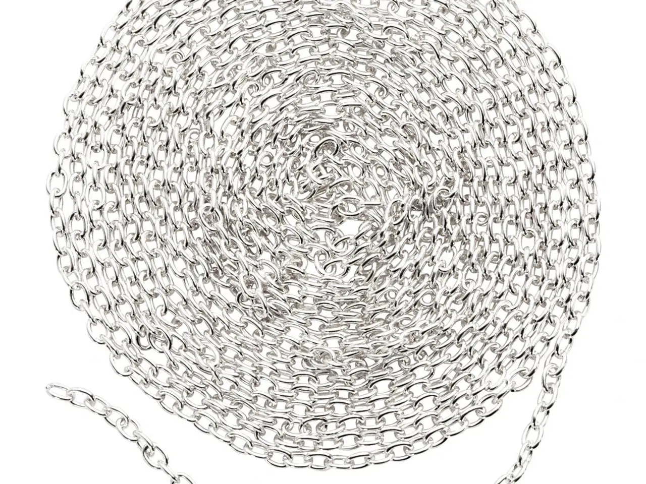 Billede 1 - Kæde, B: 2 mm, forsølvet, 2m/ 1 stk.