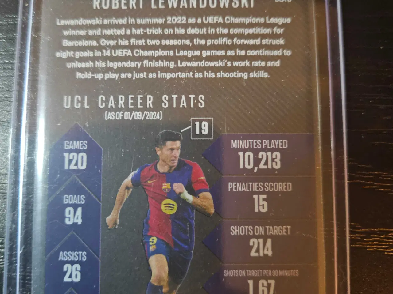 Billede 2 - Robert Lewandowski Black Edge Edition Fodboldkort 