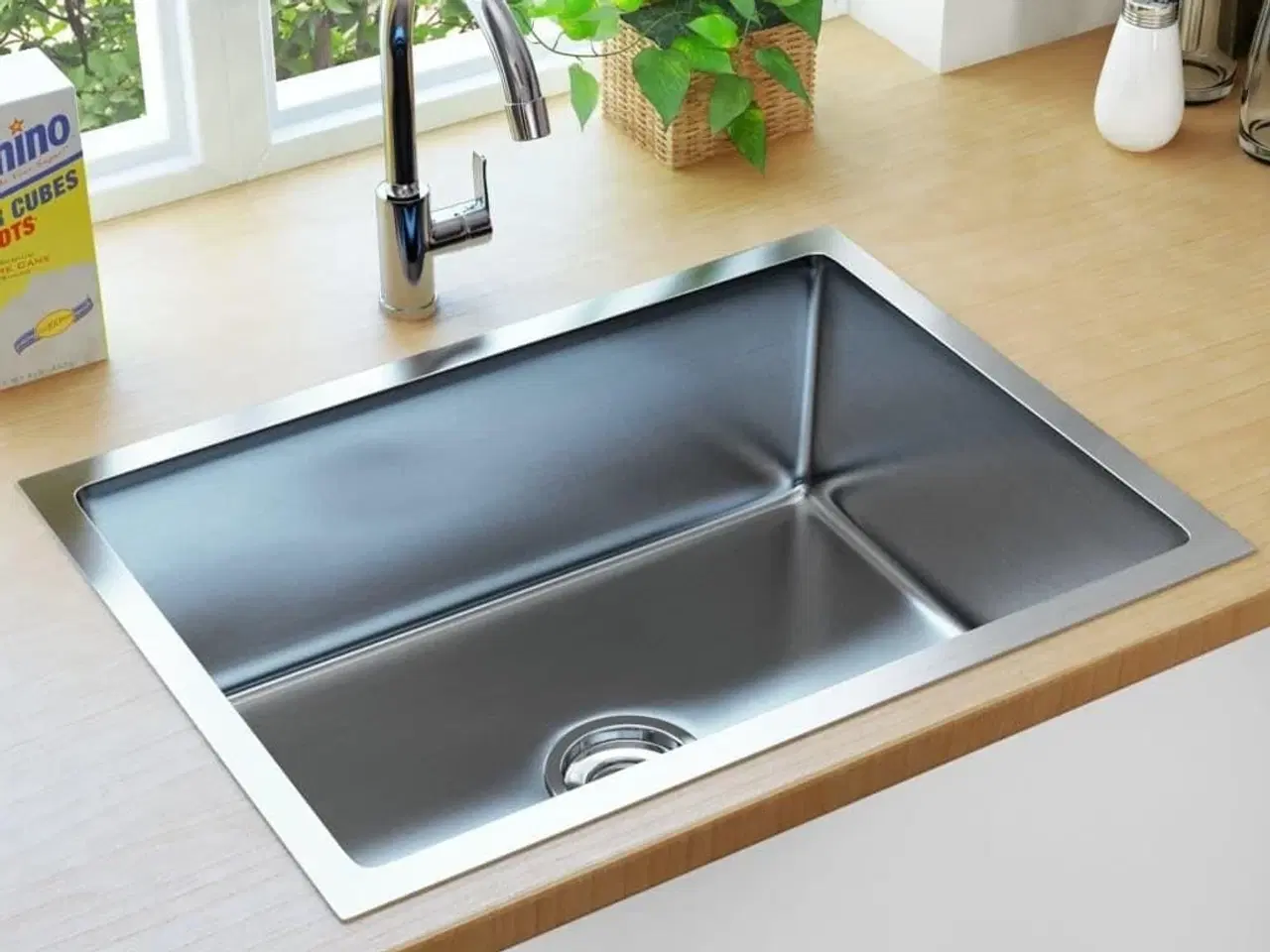 Billede 1 - Håndlavet køkkenvask rustfrit stål
