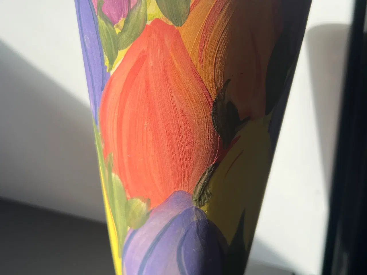 Billede 2 - Ulla Fredsøe fra Samsø, akvarel, keramik vase/kruk