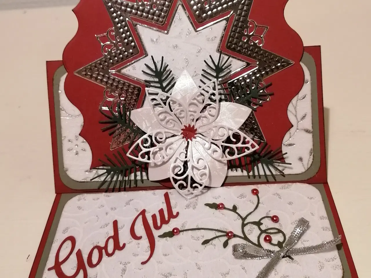 Billede 1 - Julekort til gavekort/pengelomme på sælges.