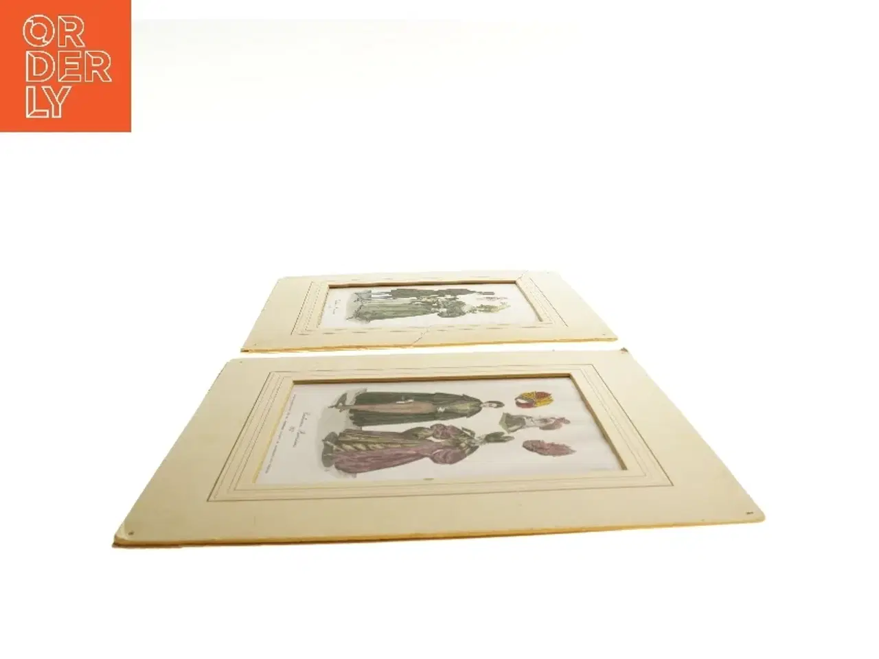 Billede 3 - Vintage modeillustrationer (str. 31x27,5 cm)