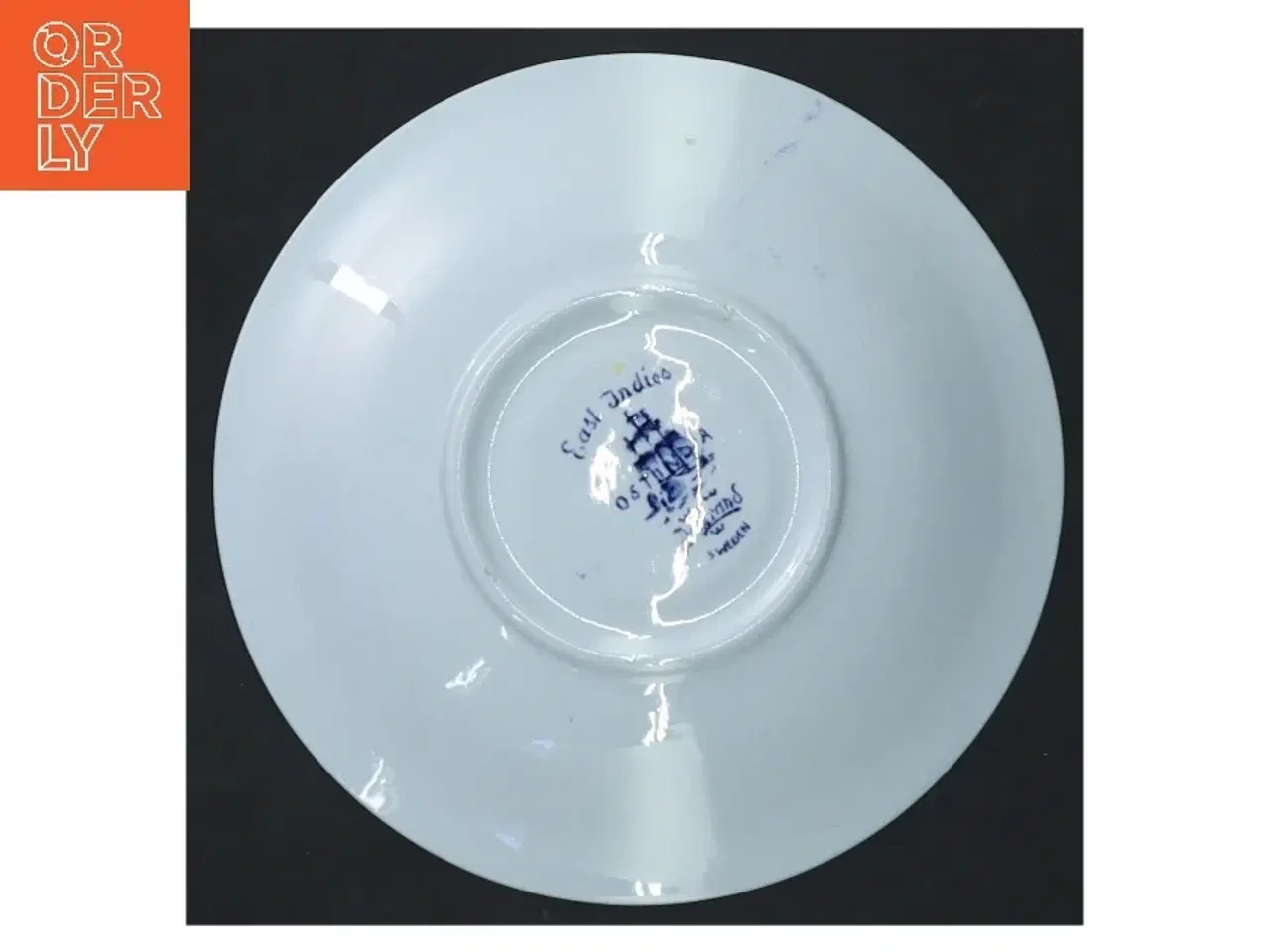 Billede 3 - Porcelænstallerken med blåt mønster (str. Ø 15 cm)