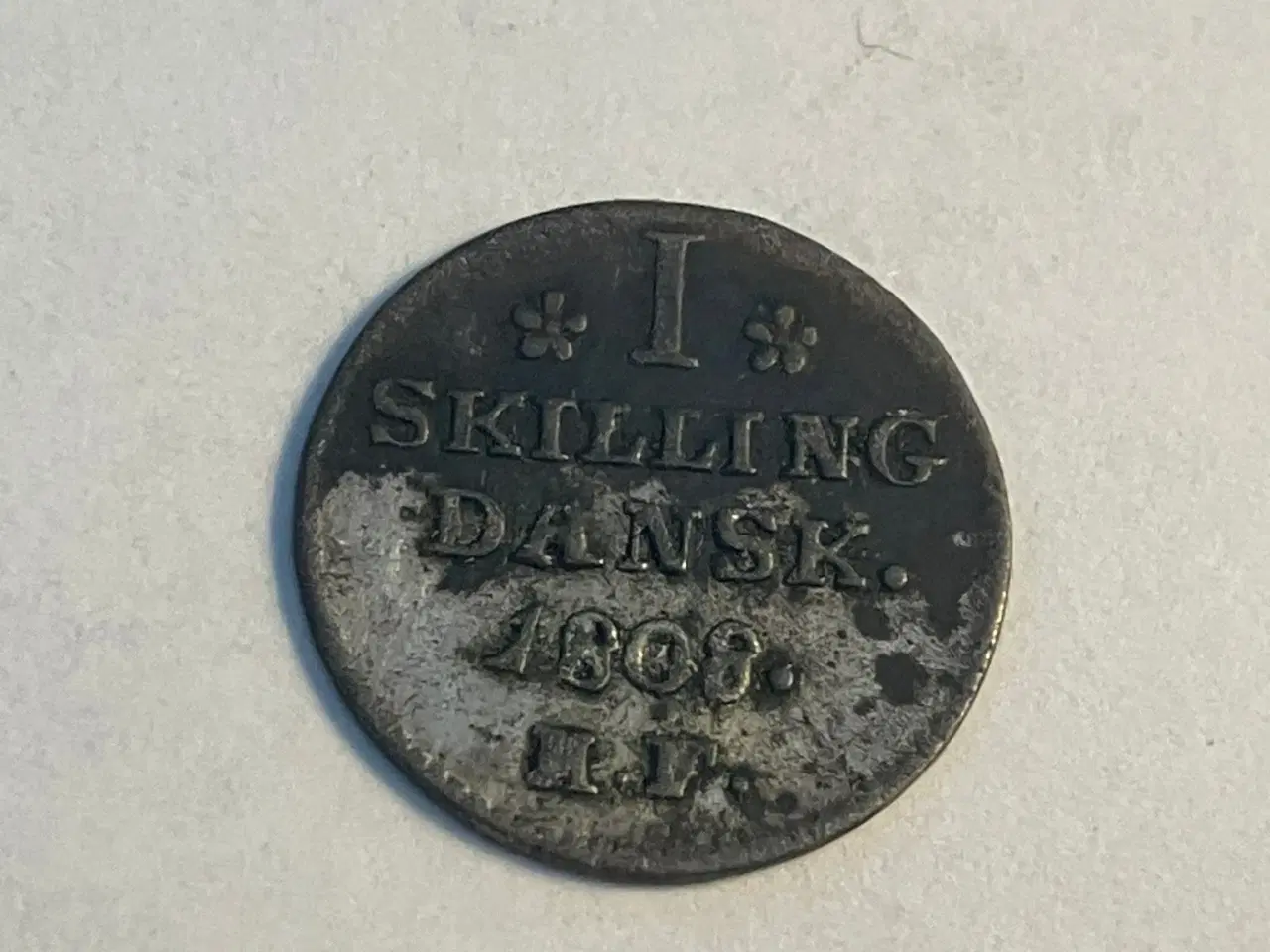 Billede 1 - 1 skilling 1808 Denmark