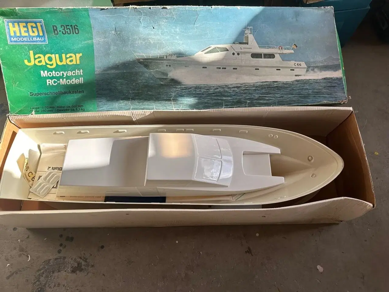 Billede 2 - Hegi Jaguar Yacht  Stort byggesæt ikke påbegyndt