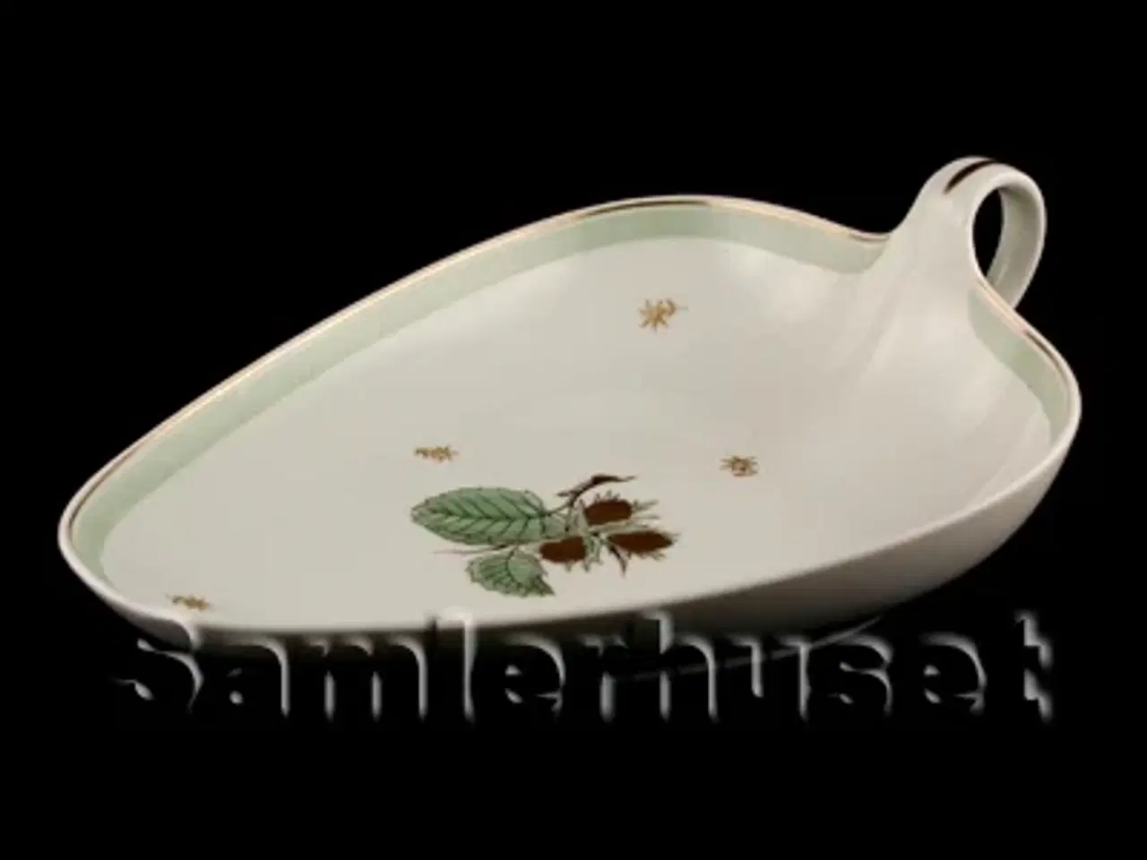 Billede 1 - Hasselnød Kagefad Blad