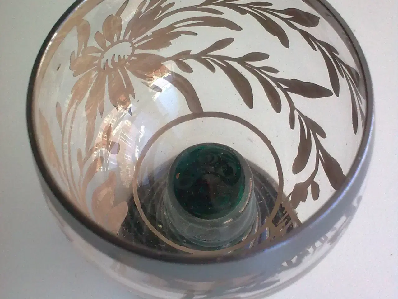 Billede 2 - Murano glas 1950-60 sølv bemalet og grønt glas