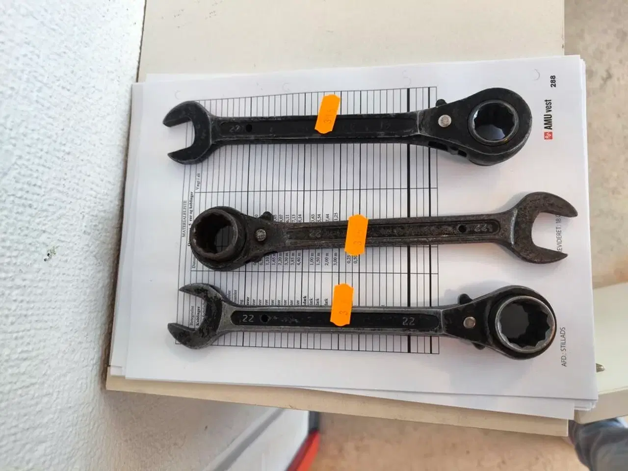 Billede 3 - 3 stk. 22 mm specialnøgler