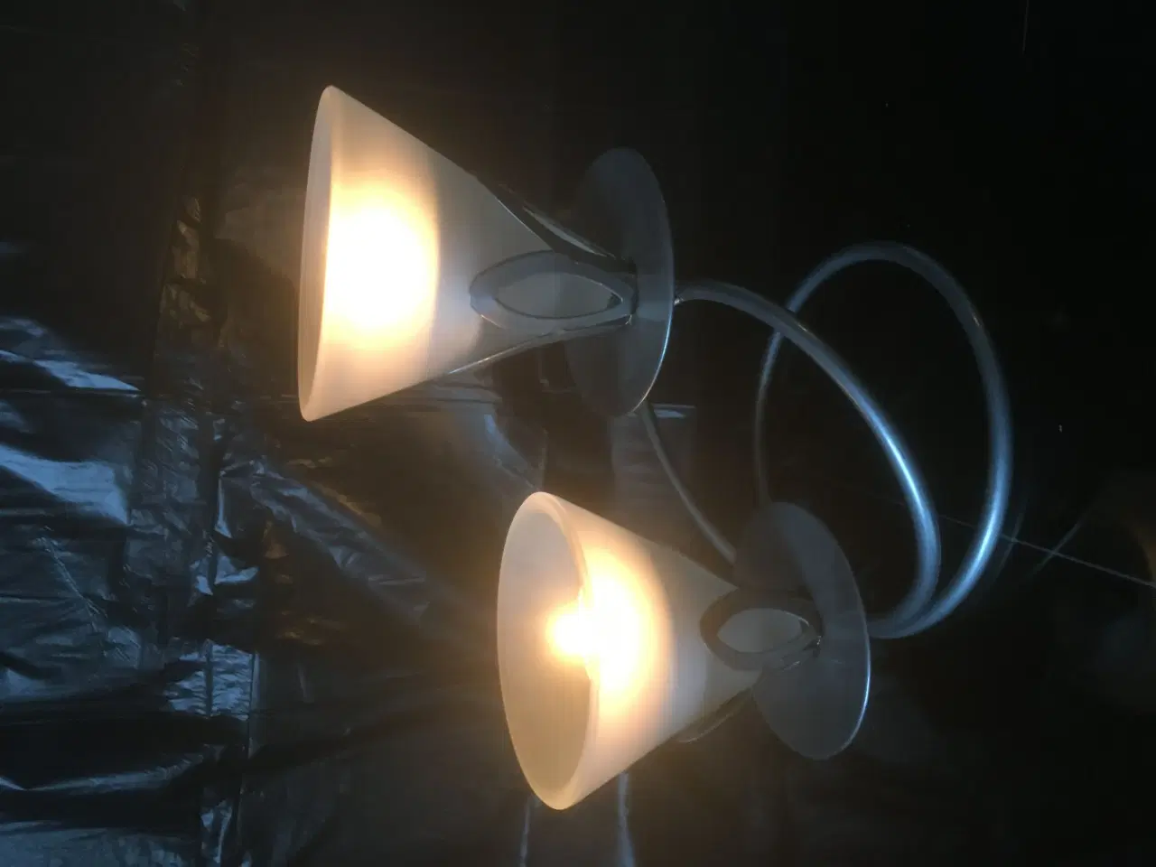Billede 1 - Hyggelig lysestage med 2 fyrfadslys