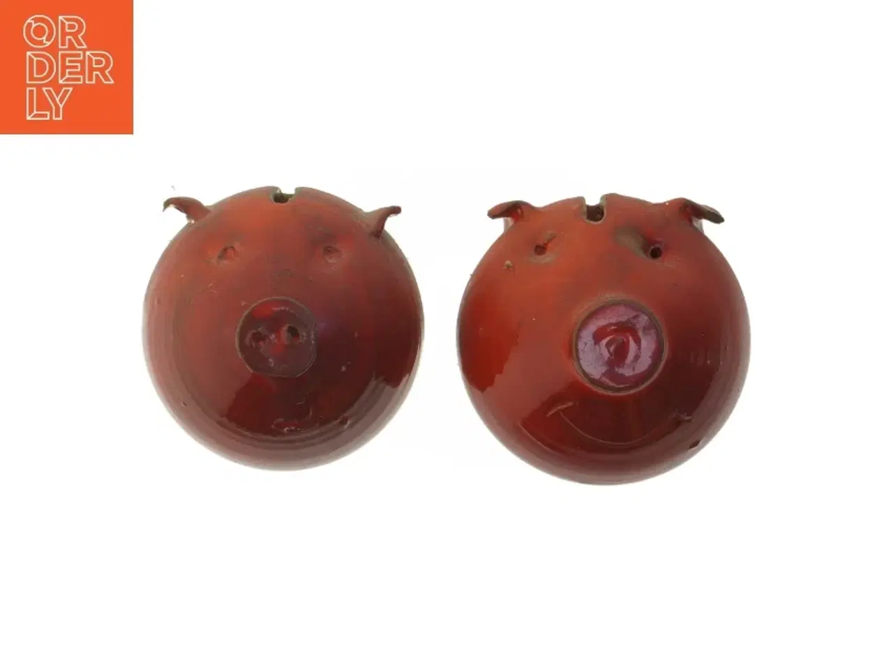 Billede 1 - Keramiske griseformede dekorationer (str. Ø 12 cm)